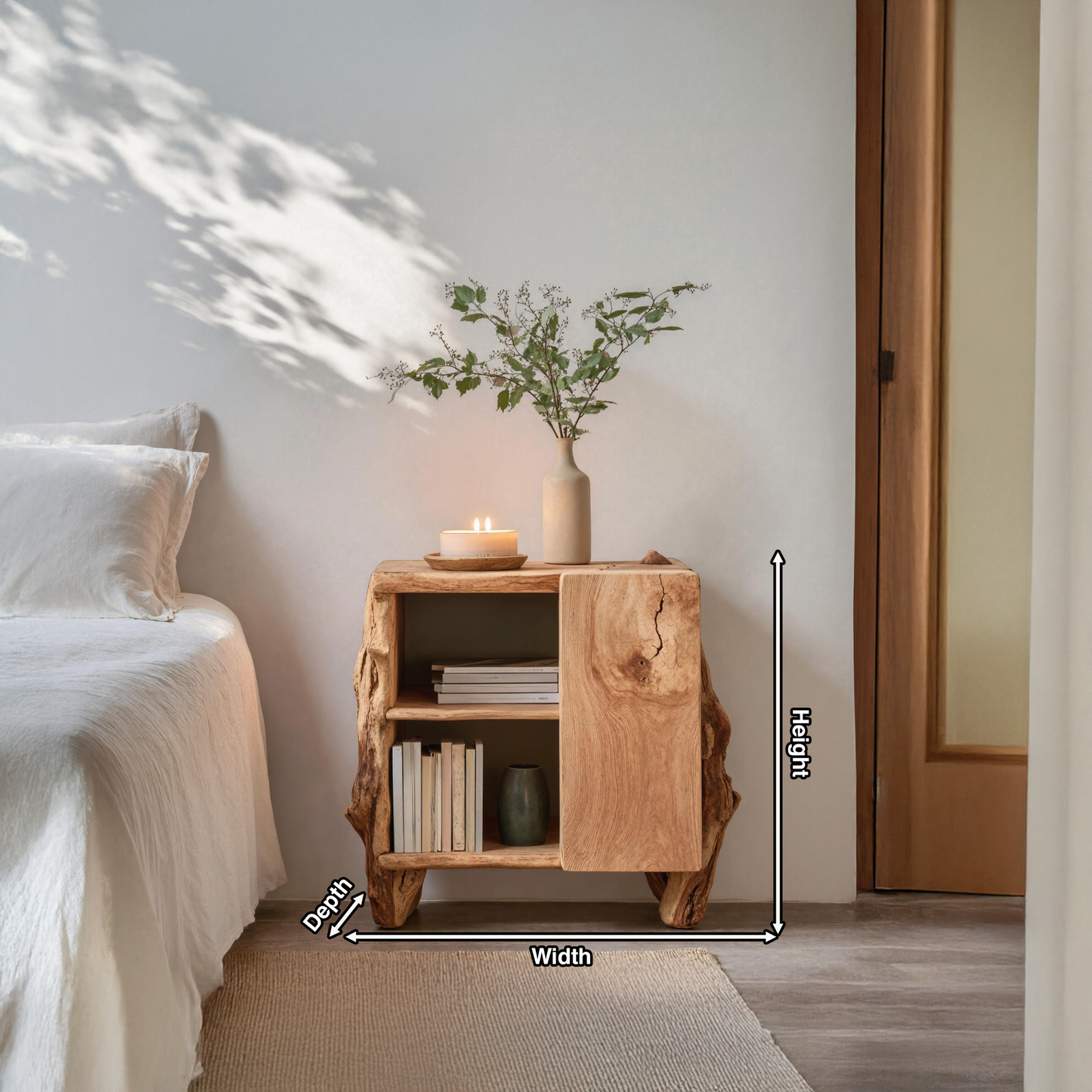 Rustic Side Cabinet For Bedroom Furniture Solutions