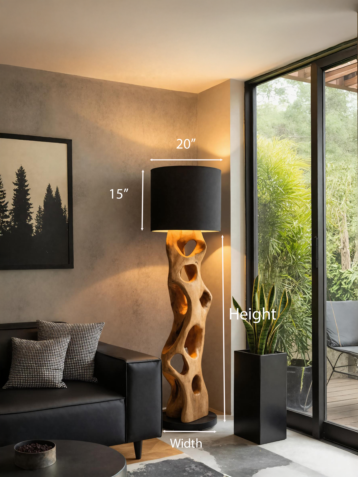 Modern Sculptural Floor Lamp For Living Room