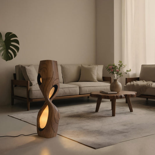 Modern Sculptural Floor Lamp For Living Room Or Bedroom