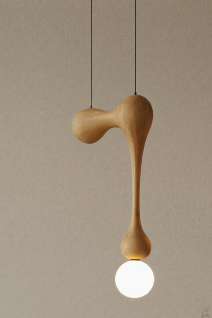 Modern Organic Pendant Light With Sculptural Form For Dining Room