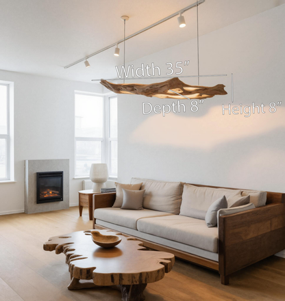 Modern Sculptural Pendant Light With Organic Form For Living Room