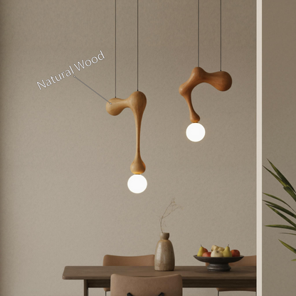 Modern Organic Pendant Light With Sculptural Form For Dining Room