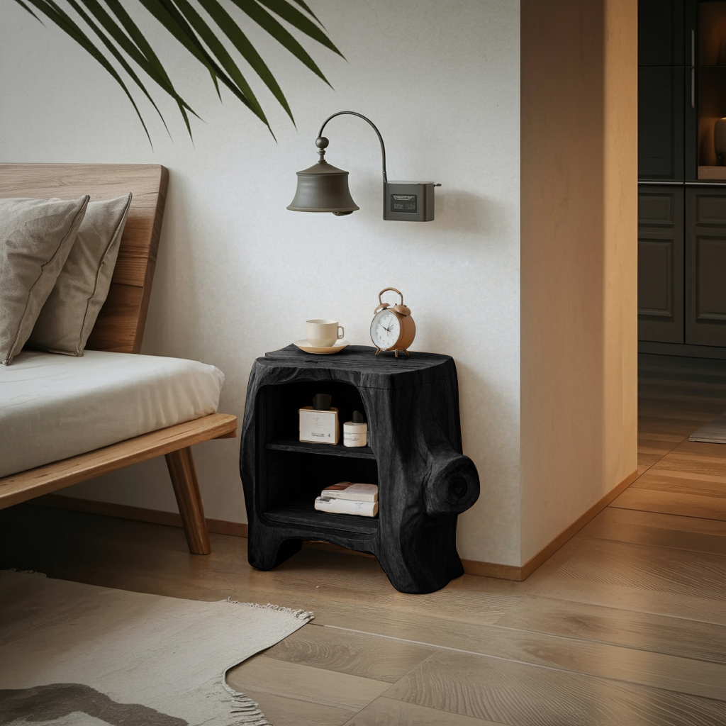 Handcrafted Wooden Nightstand For Unique Bedroom