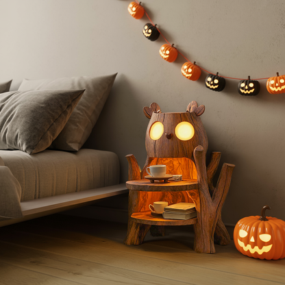 Farmhouse Nightstand With Drawer For Bedroom Decor