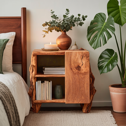 Rustic Side Cabinet For Bedroom Furniture Solutions