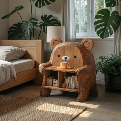 Farmhouse Wood Side Table For Furniture Decoration