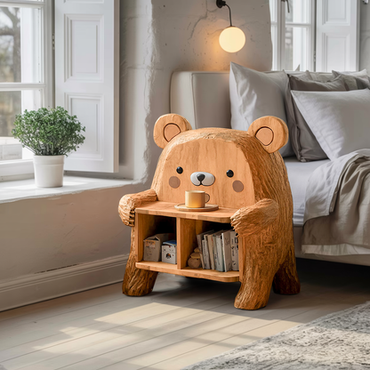 Farmhouse Wood Side Table For Furniture Decoration