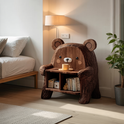 Farmhouse Wood Side Table For Furniture Decoration