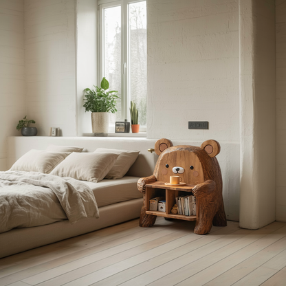 Farmhouse Wood Side Table For Furniture Decoration