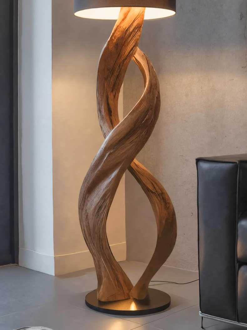 Artistic Twisted Floor Lamp For Living Room
