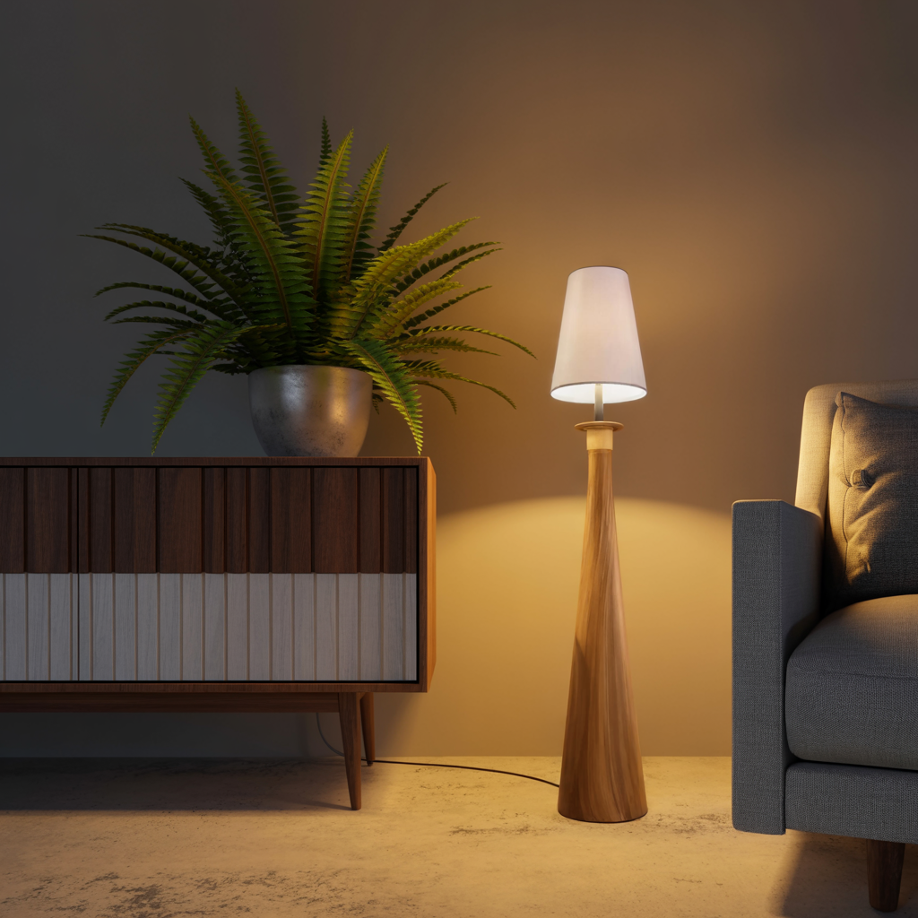 Modern Wood Table Lamps For Bedroom And Living Room