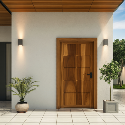 Modern Panel Door Design For Living Room And Hallway