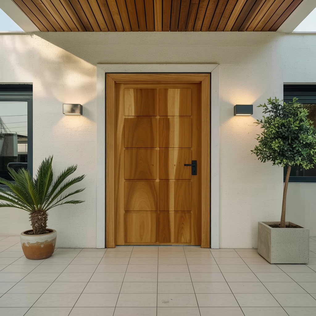 Modern Panel Door Design For Living Room And Hallway