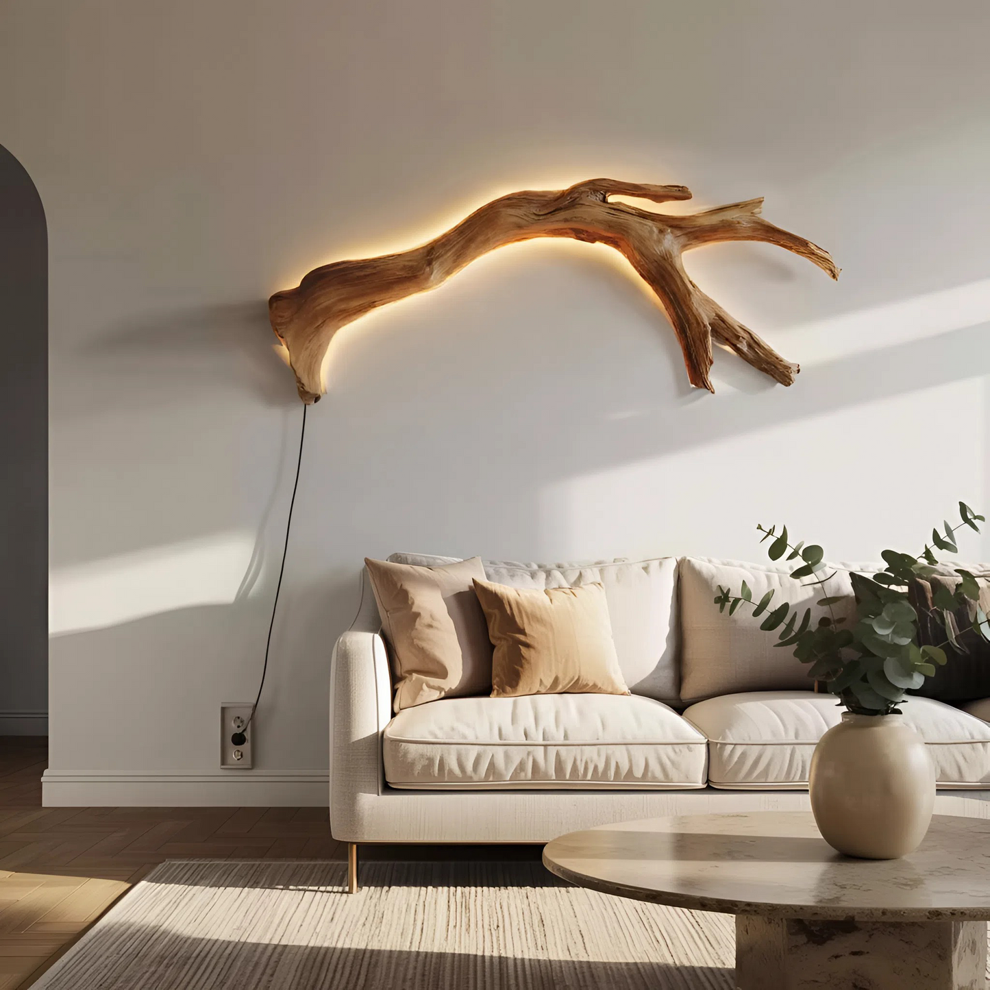 Modern Organic Branch LED Wall Lamp For Bedroom