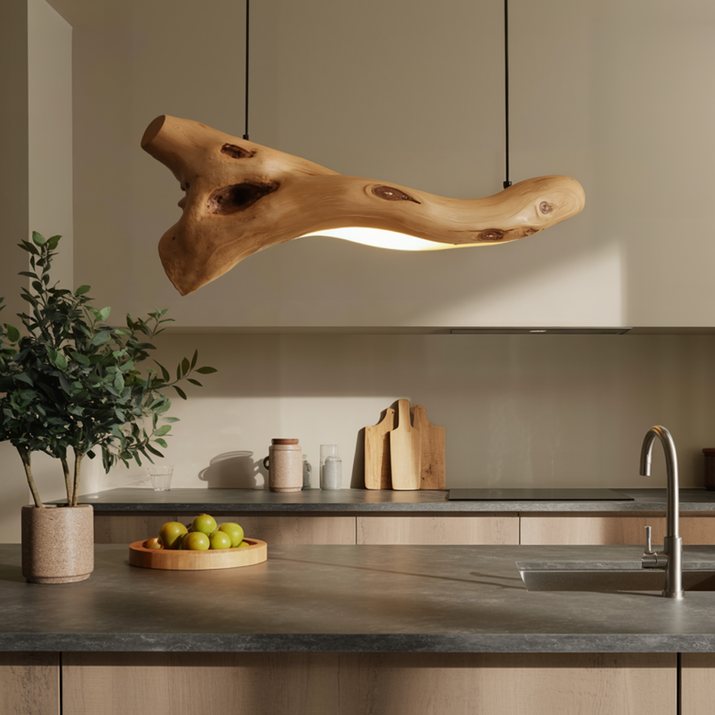 Modern Rustic Pendant Light With Tree Branch Design For Living Room Or Dining