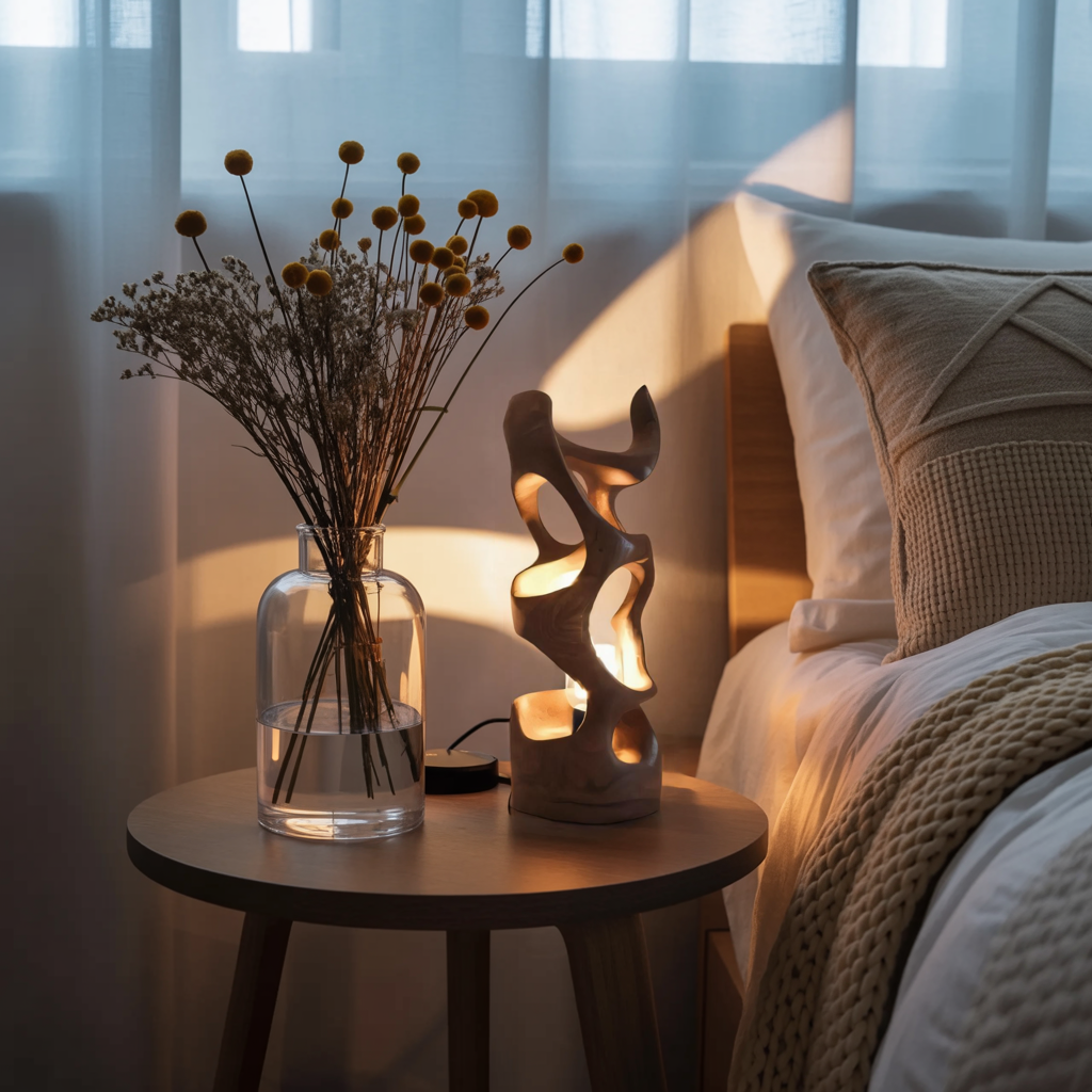 Modern Abstract Table Lamp For Bedroom Or Living Room