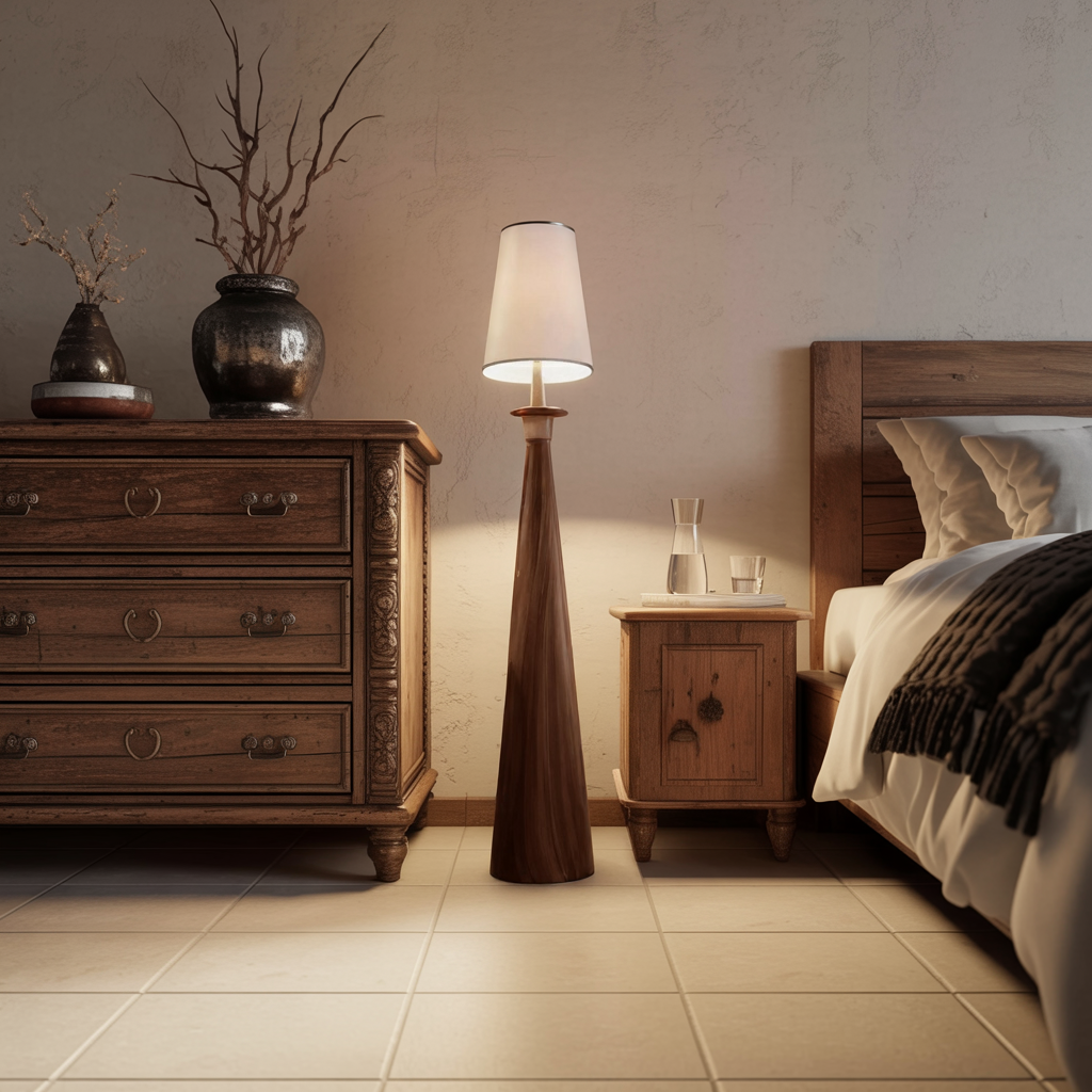 Modern Wood Table Lamps For Bedroom And Living Room
